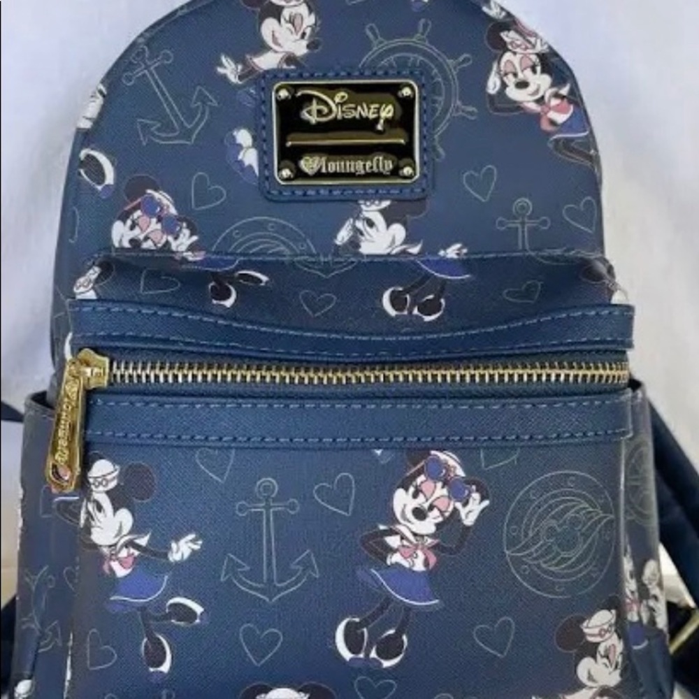 Disney cruise line loungefly plus rose gold DCL Minnie ears